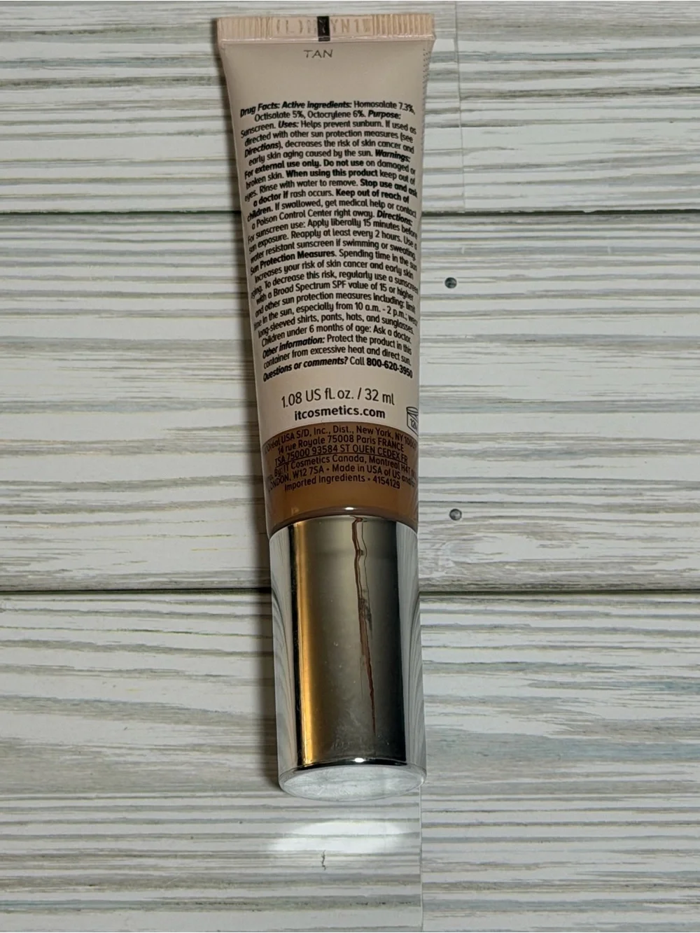 IT Cosmetics CC+ Nude Glow SPF 40 Skin Tint Tan 1.08 oz Exp 10/2026